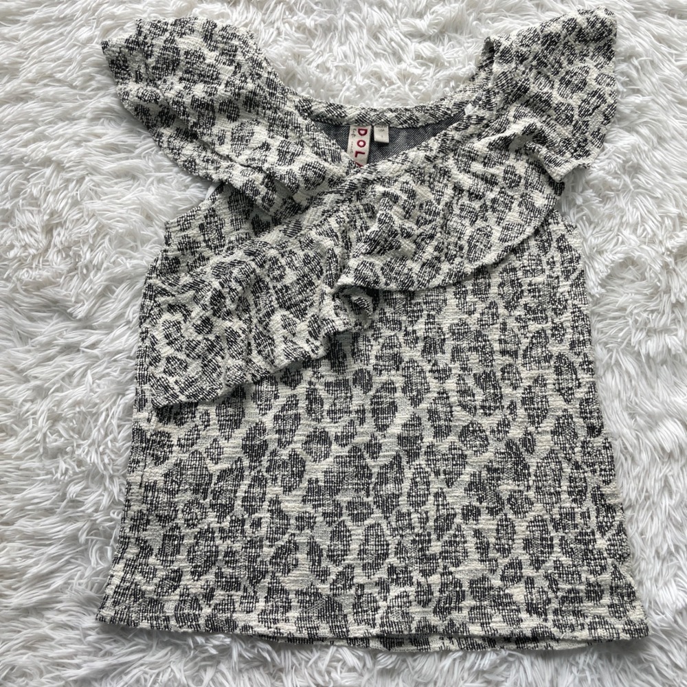 Anthropologie Dolan Ruffle Sleeveless Knit Top